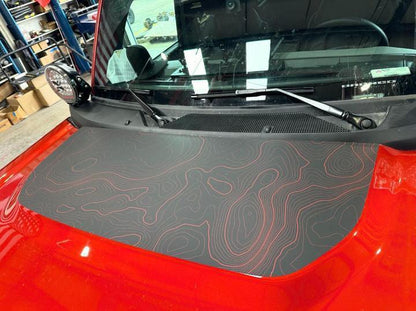 Stealth Topographic Map Hood Overlay (Printed Series) - 2021+ Bronco - 21BRONCOTOPOGEN-21BRONCOTOPOGEN-X2-21BRONCOTOPOGENBO-21BRONCOTOPOGENBO-X2-21BRONCOTOPOGENCLR-  DRIVEN - 5