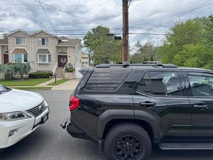 American Flag Rear Window Overlays V2 (Perforated) - 2025+ 4Runner - 25RUNWINPERF-DAF-CG-25RUNWINPERF-DAF-WH-25RUNWINPERF-DAF-TBL-25RUNWINPERF-DAF-TRL-25RUNWINPERF-DAF-TGL-  DRIVEN - 7