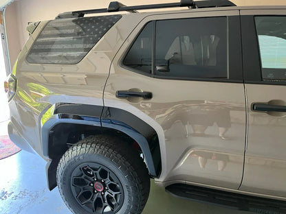 American Flag Rear Window Overlays V2 (Perforated) - 2025+ 4Runner - 25RUNWINPERF-DAF-CG-25RUNWINPERF-DAF-WH-25RUNWINPERF-DAF-TBL-25RUNWINPERF-DAF-TRL-25RUNWINPERF-DAF-TGL-  DRIVEN - 6