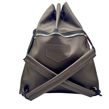 Detroit Drawstring Backpack in Leather ( Made to Order) - DRW009B-DRW009B-sku-40872560459841-sku-40872560427073-DRW009B-  DRIVEN - 6