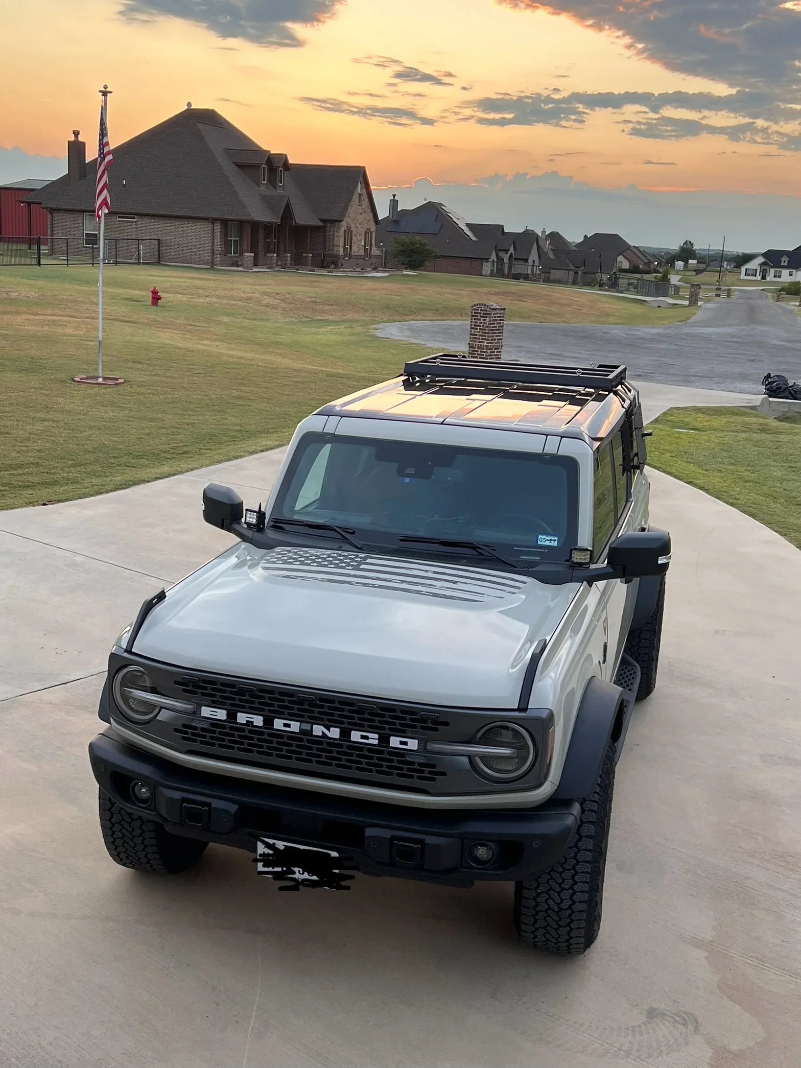Stealth Clear American Flag Hood Overlay - 2021+ Bronco - 21BRONCOAMFHD-21BRONCOAMFHDB-21BRONCOAMFHDS-21BRONCOAMFHD-X2-21BRONCOAMFHDB-X2-  DRIVEN - 12