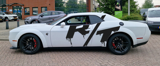 Dodge Challenger/Charger R/T Drip Style Logo Universal Decal - sku-51082415079556-sku-51082415112324-sku-51082415145092-sku-51082415177860-sku-51082415210628-  DRIVEN - 2
