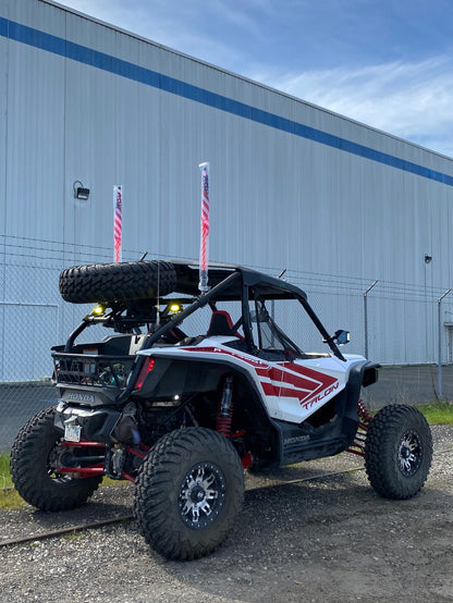 Off Road Side Mirror Pair With Sidewinder LED Pod Lights