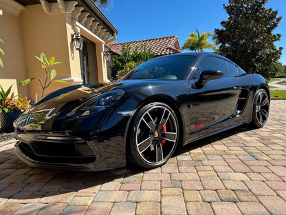 "GTS" Door Vinyl Logo Emblems for Porsche Vehicles (Boxter, Cayman, 911, Macan, Cayenne, Panamera) - PORGTSDECALMB-sku-47539748045119-sku-51462058508607-PORGTSDECALMBS-PT-sku-47539748077887-  DRIVEN - 4