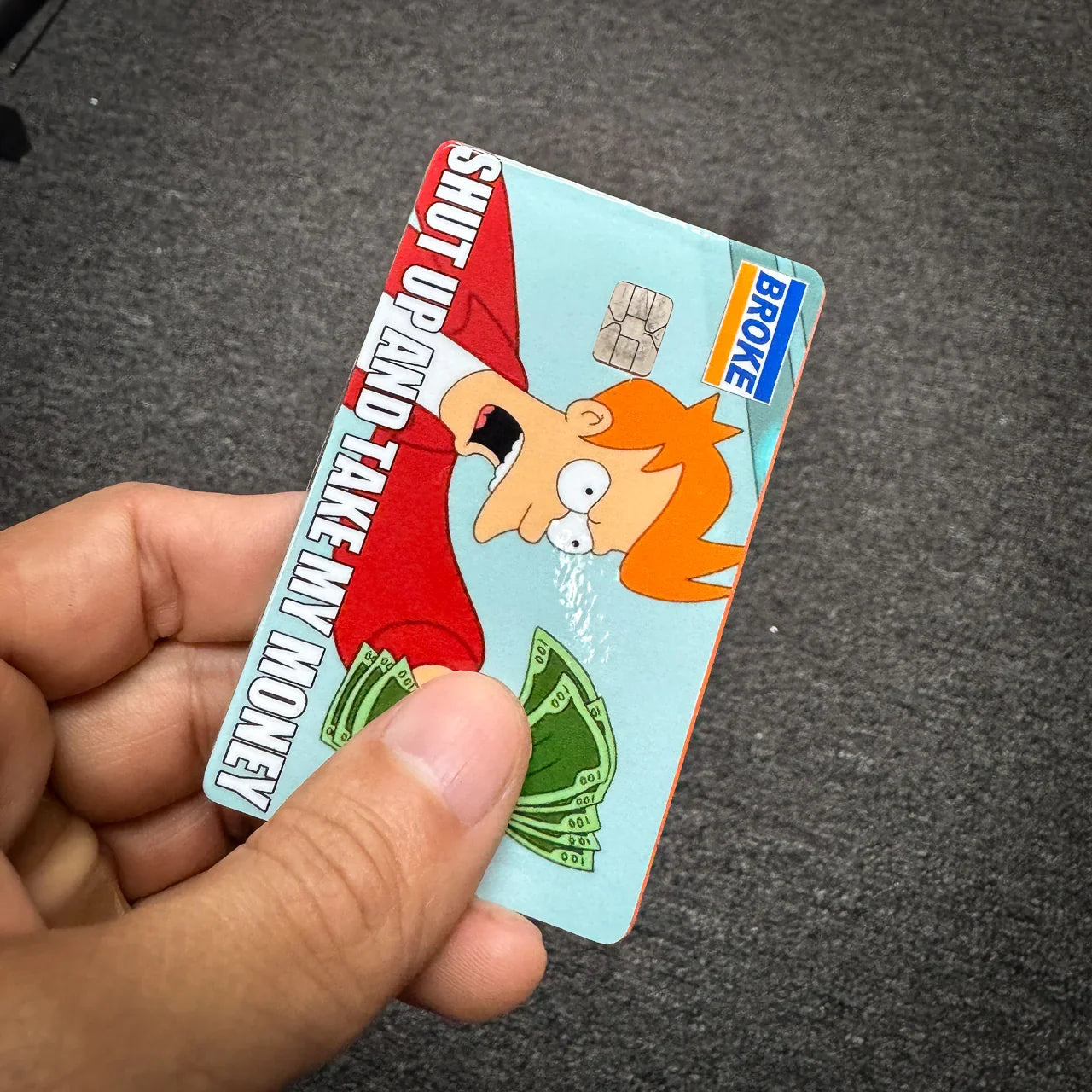 Shut Up and Take My Money Credit Card Skin - shutuptakemoney-cc-  DRIVEN - 2