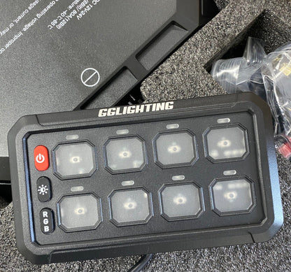 8-Gang Switch Panel With RGB And Remote Control Bluetooth App - Item #901-  DRIVEN - 2