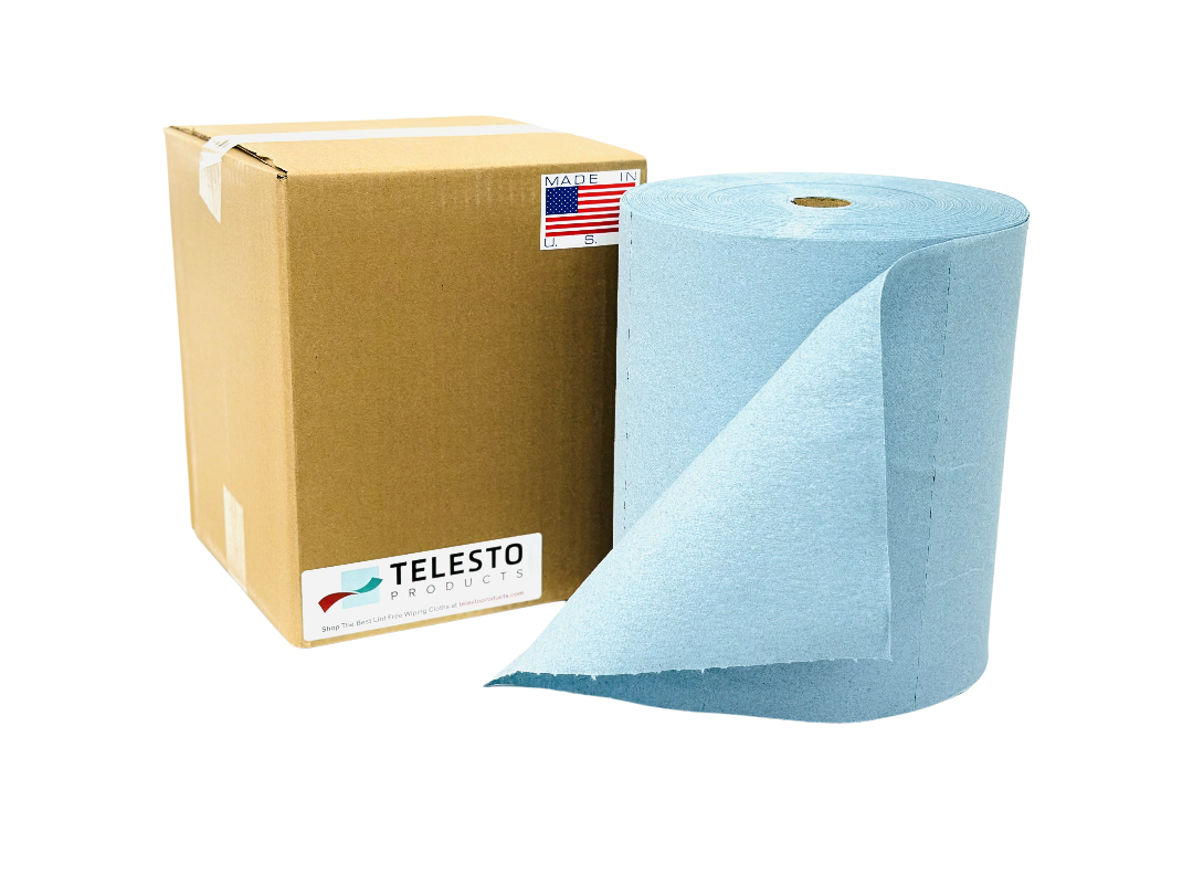 TELESTO | Professional Shop Towels | Blue DRC Shop Towel Roll | 500 Ct | 12” x 12” - 712501-  DRIVEN - 1
