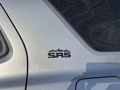 Acrylic C Pillar Mountain Range Emblem - 2024+ Tacoma / 2025+ 4Runner - 2544RUNCPLILAR-MTN-1-2544RUNCPLILAR-MTN-2-  DRIVEN - 2
