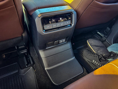 3D Carbon Rear Center Console Panel Protection - 2024+ Land Cruiser - 24LC250-RCC-3DB-  DRIVEN - 1