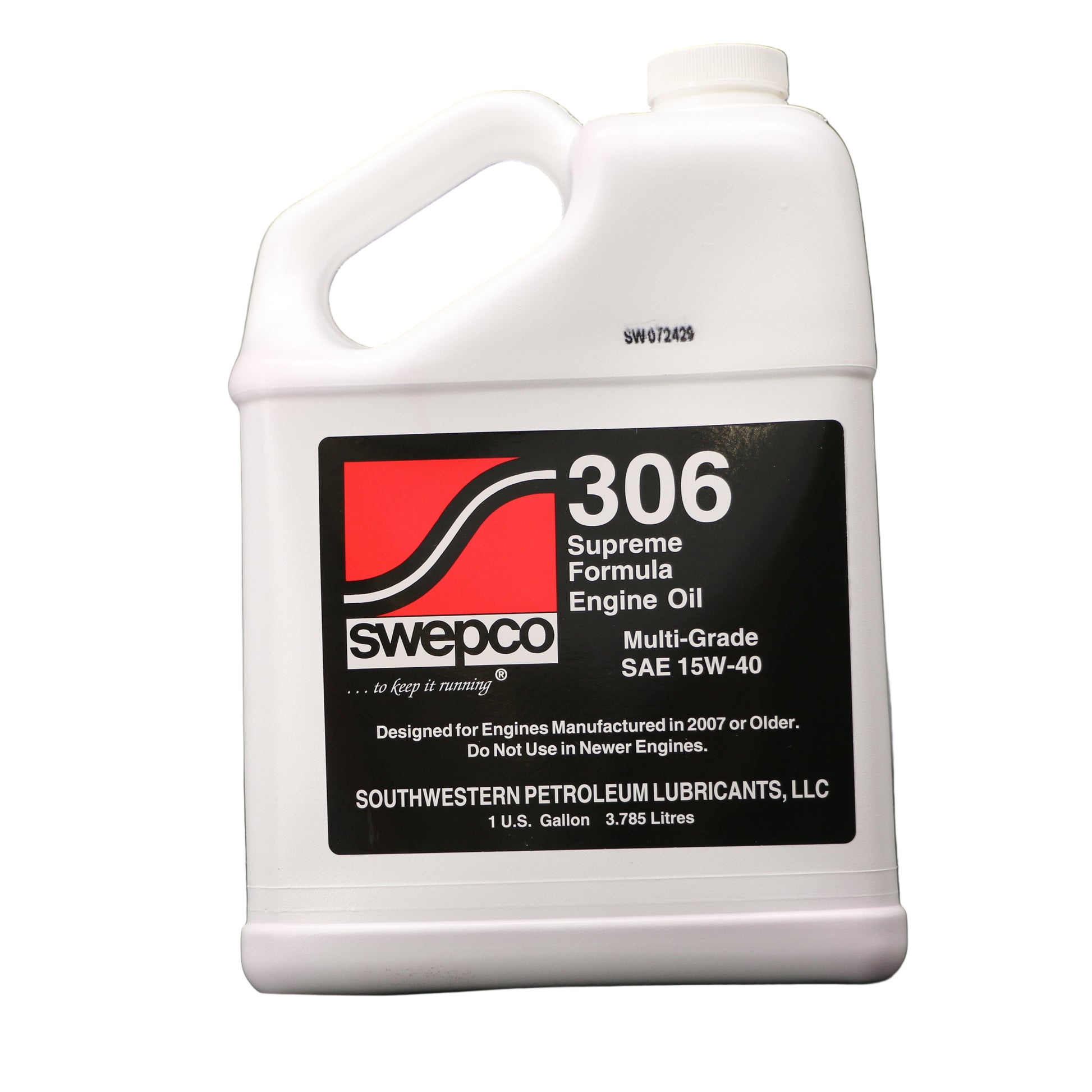 SWEPCO | 306 Supreme Engine Oil | High-Zinc Multi-Grade | CI-4/SM - 306-5W30-BIN-306-5W30-C3F-306-5W30-C5B-306-5W30-DRM-306-5W30-KGU-  DRIVEN - 1