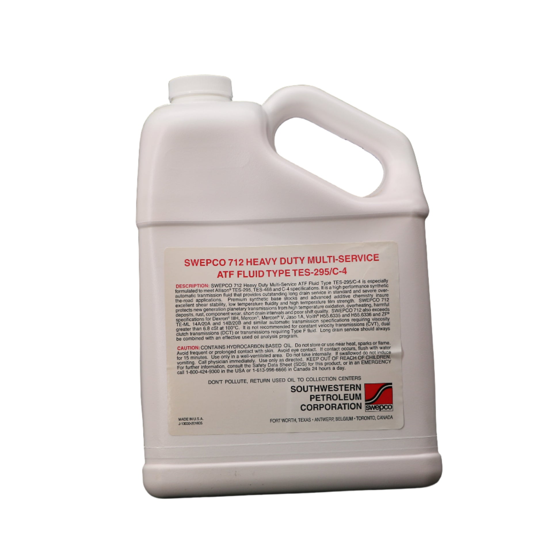 SWEPCO | 712 Synthetic ATF | Heavy-Duty Automatic Transmission Fluid | TES-295 Approved - 712-NA-BIN-712-NA-C5B-712-NA-DRM-712-NA-KGU-712-NA-PAL-  DRIVEN - 10