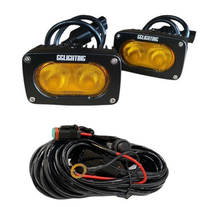 GP10 Offroad LED Pod Bundle Amber With Free Wiring Harness - Item #8613-  DRIVEN - 2