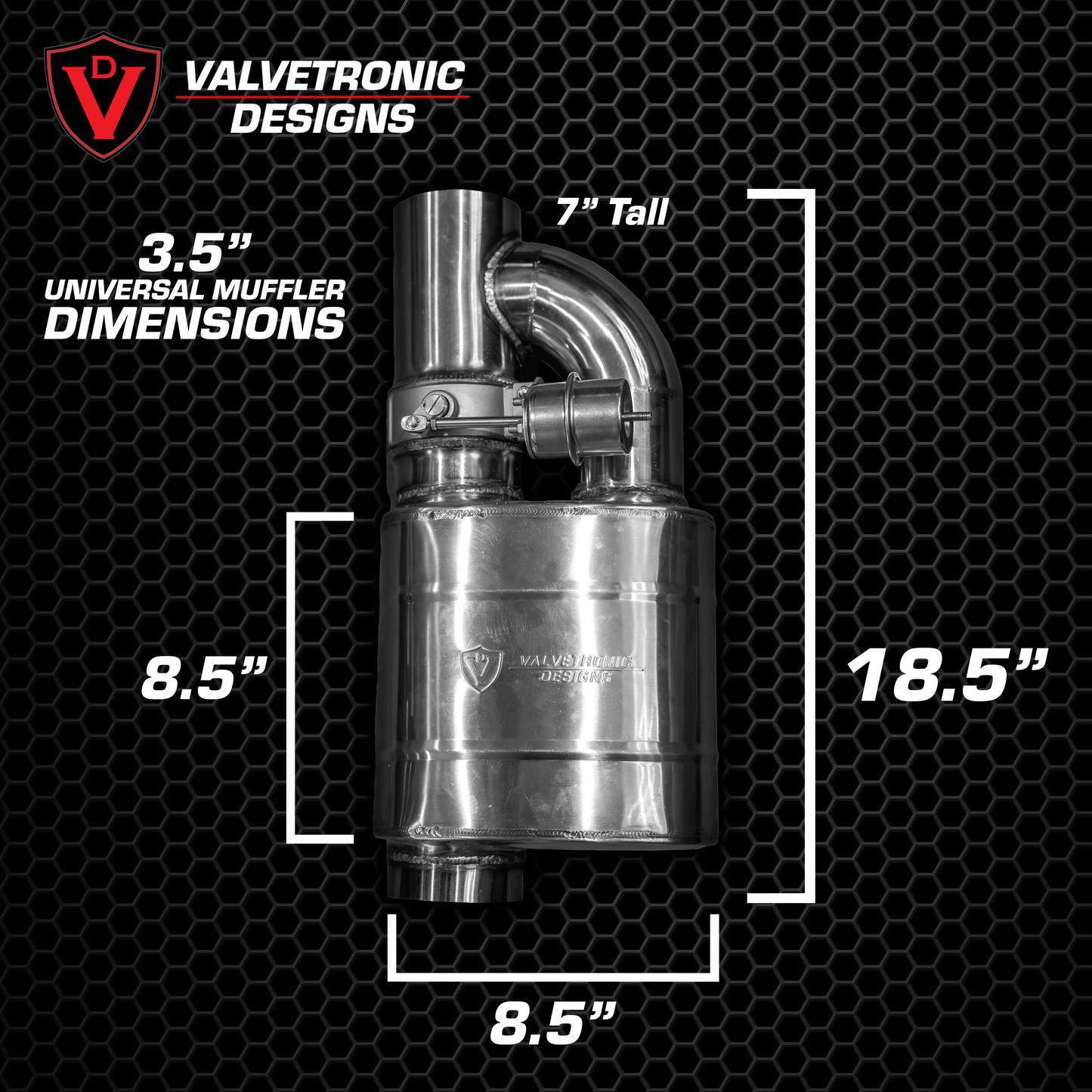 UNIVERSAL VALVED MUFFLER KIT - UVM.63MM.X1-UVM.63MM.X2-UVM.76MM.X1-UVM.76MM.X2-UVM.89MM.X1-  DRIVEN - 11