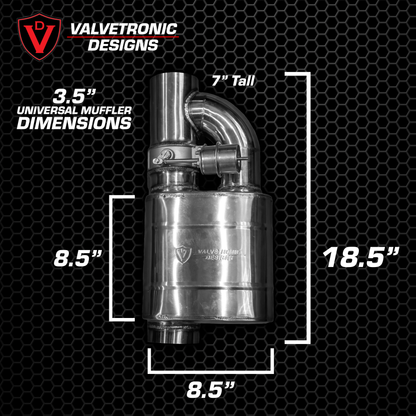 UNIVERSAL VALVED MUFFLER KIT - UVM.63MM.X1-UVM.63MM.X2-UVM.76MM.X1-UVM.76MM.X2-UVM.89MM.X1-  DRIVEN - 11