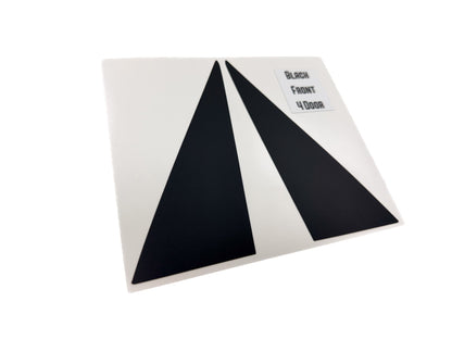 Topo Front Window Triangle Overlay (Printed Series) - 2021+ Bronco 4 Door - 21BRNDFTRIPT-TPAMBL-21BRNDFTRIPT-TPA51L-21BRNDFTRIPT-TPAZL-21BRNDFTRIPT-TPCGL-21BRNDFTRIPT-TPCBNL-  DRIVEN - 24