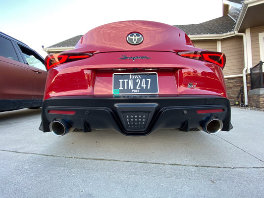 Carbon Fiber Reverse Lamp Overlay - 2020+ Supra - A90REVLAMP3DCB-  DRIVEN - 2