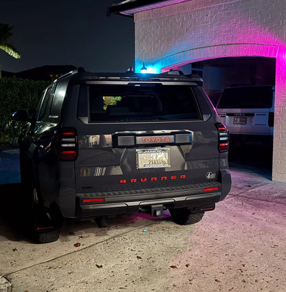 TOYOTA Emergency Reflective Rear Hatch Liftgate Emblem Overlays - 2025+ 4Runner - 24LC250-RTE-TOYOTA-WH-24LC250-RTE-TOYOTA-MB-24LC250-RTE-TOYOTA-BL-24LC250-RTE-TOYOTA-OR-24LC250-RTE-TOYOTA-PI-  DRIVEN - 3
