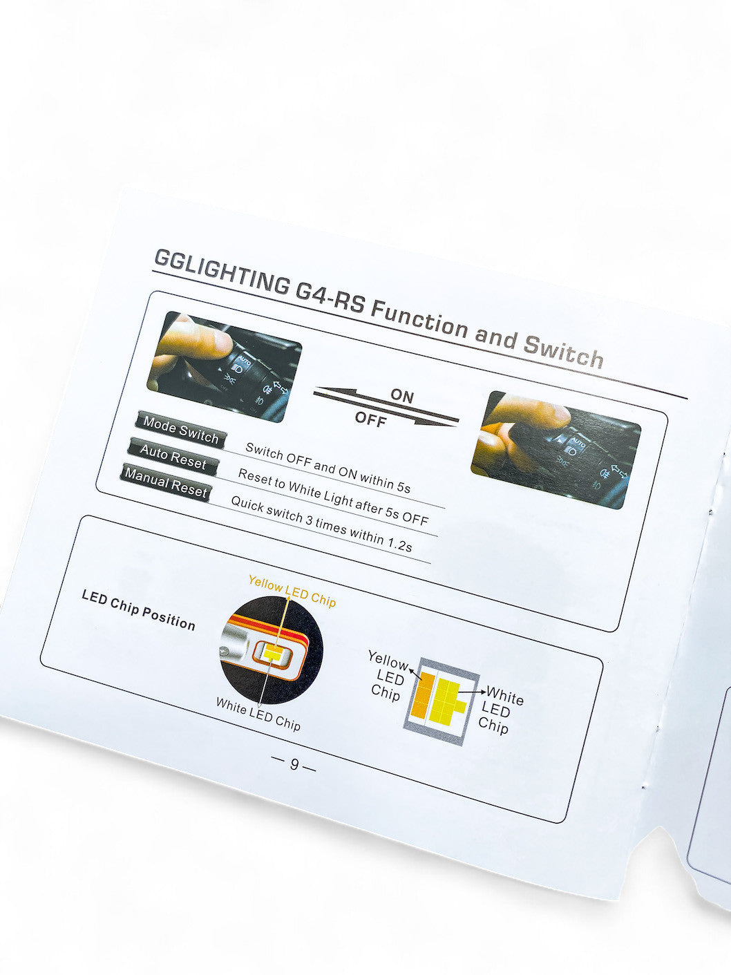 G4-RS 3 Color LED Headlight Bulbs White/Yellow/Amber - sku-42562565800094-sku-42562565832862-sku-42562565865630-sku-42562565898398-sku-42562565931166-  DRIVEN - 4