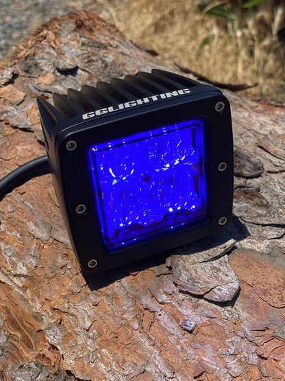 Blue / Green Dual Color Off Road LED Pod - Item #621-  DRIVEN - 3