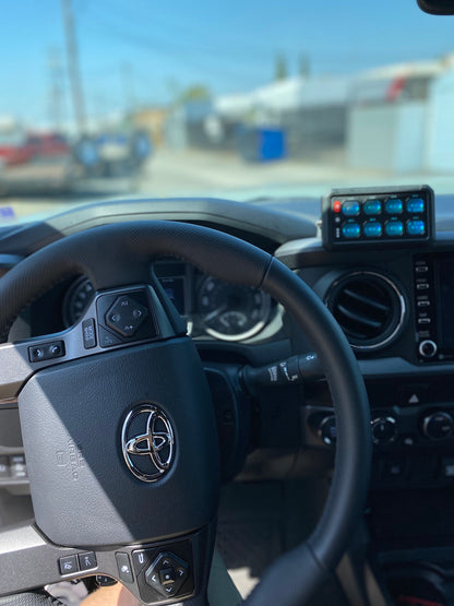 8-Gang Switch Panel With RGB And Remote Control Bluetooth App - Item #901-  DRIVEN - 8