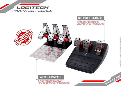 INVERTED PEDALS - LOGITECH G25, G27, G29 G920 AND G923 UPGRADE - 572-  DRIVEN - 3