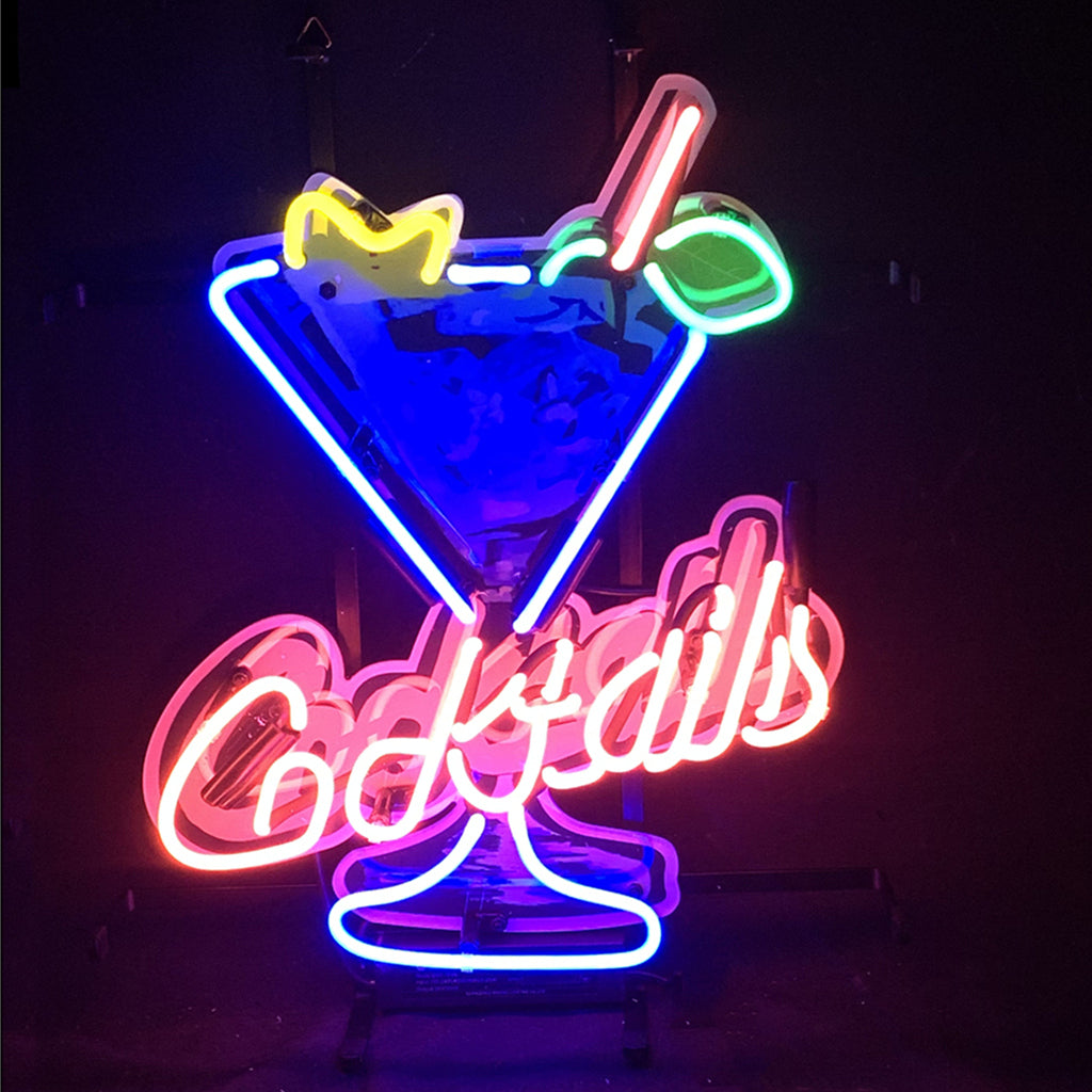 Ice Cocktails with Martini Cup Neon Signs - ME970-  DRIVEN - 1