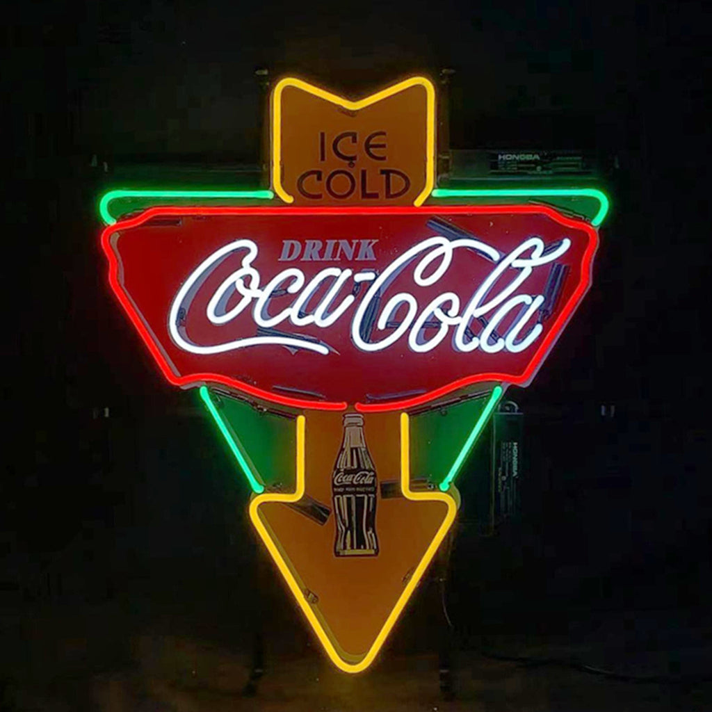 Ice Cold Drink Coca Cola Bottle Neon Signs Light - ME986-  DRIVEN - 2