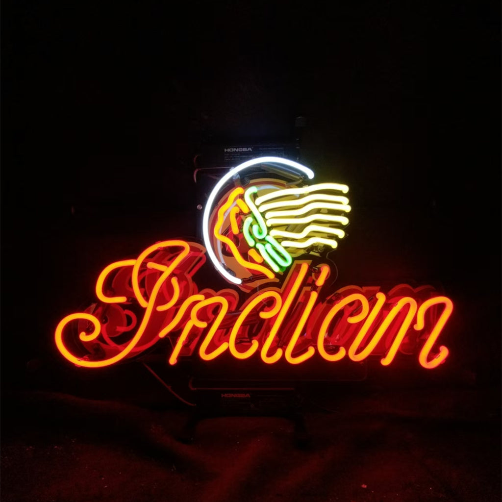 Indians Motorcycle Neon Signs - MA087-  DRIVEN - 2