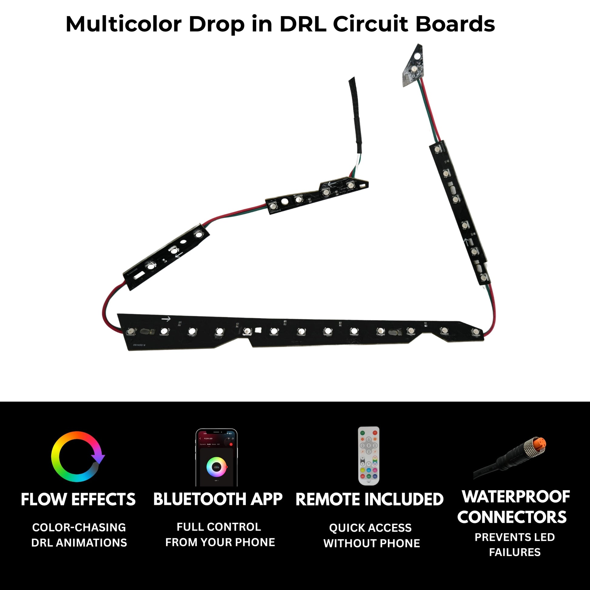 (2010-2013) Infiniti G37 Multicolor Flow DRL Boards (for Spyder Headlights only) - E3 | A20 | P2   - BX1-E3 | G16 | A11 | A20 | P2   - BX1-E4 | A20| P2   - BX1-E4 | G16 | A11 | A20| P2   - BX1-  DRIVEN - 2