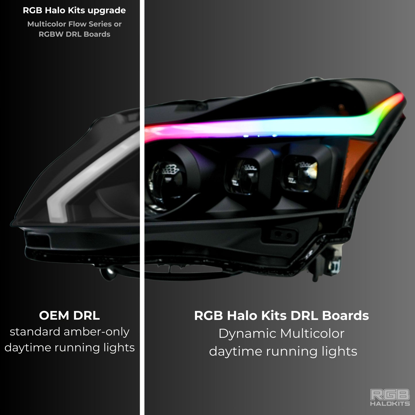 (2010-2013) Infiniti G37 Multicolor Flow DRL Boards (for Spyder Headlights only) - E3 | A20 | P2   - BX1-E3 | G16 | A11 | A20 | P2   - BX1-E4 | A20| P2   - BX1-E4 | G16 | A11 | A20| P2   - BX1-  DRIVEN - 3