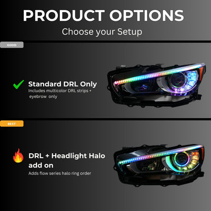 Infiniti Q50 Multicolor Flow DRL Boards (2014-2024) - F5 | A20 | P2   - BX1-F5 | B14 | A20 | P2   - BX1-  DRIVEN - 10