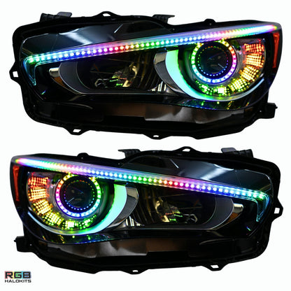 Infiniti Q50 Multicolor Flow DRL Boards (2014-2024) - F5 | A20 | P2   - BX1-F5 | B14 | A20 | P2   - BX1-  DRIVEN - 17