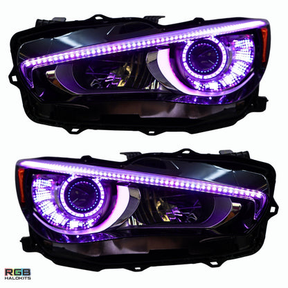 Infiniti Q50 Multicolor Flow DRL Boards (2014-2024) - F5 | A20 | P2   - BX1-F5 | B14 | A20 | P2   - BX1-  DRIVEN - 18