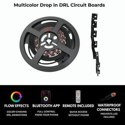Infiniti Q50 Multicolor Flow DRL Boards (2014-2024) - F5 | A20 | P2   - BX1-F5 | B14 | A20 | P2   - BX1-  DRIVEN - 2