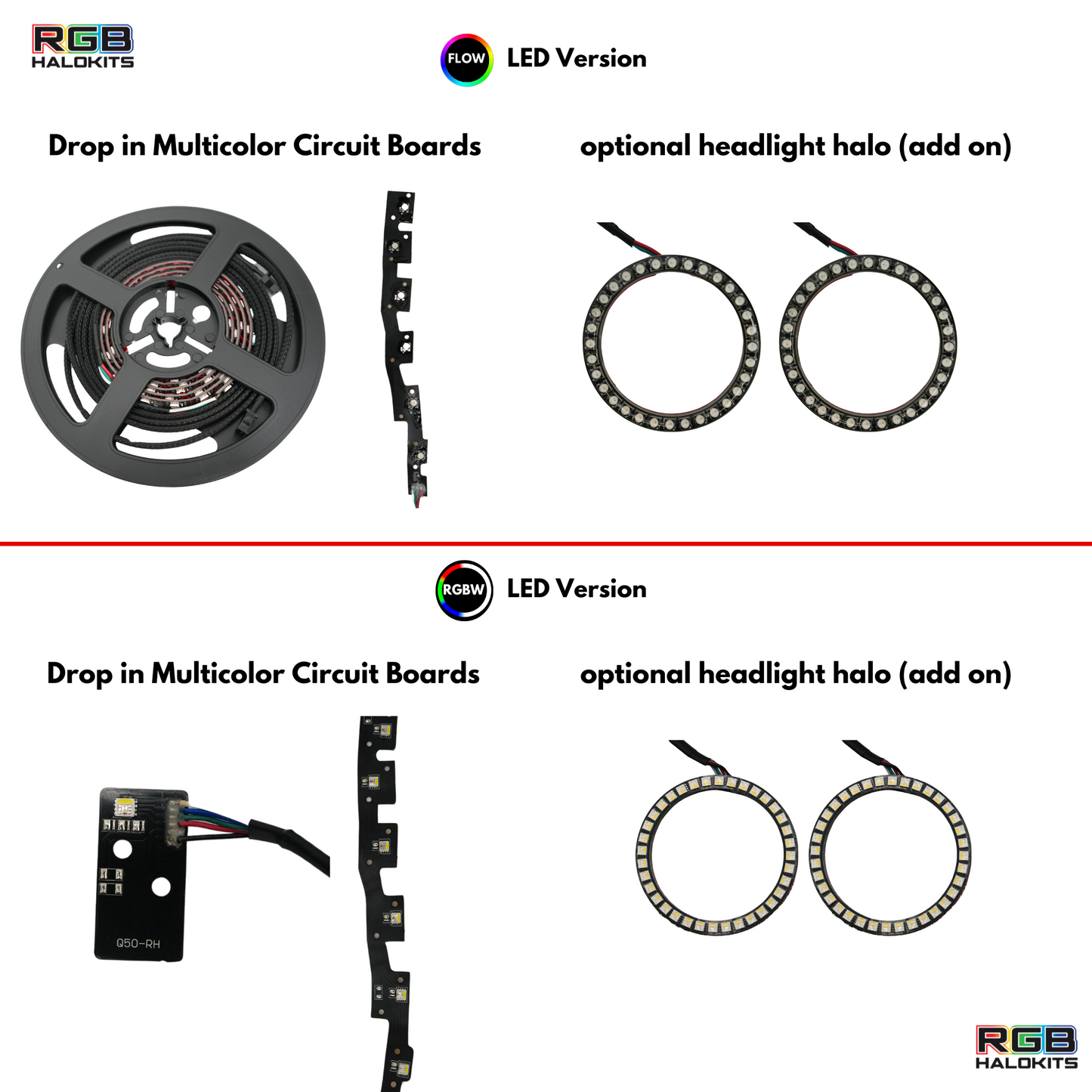 Infiniti Q50 Multicolor Flow DRL Boards (2014-2024) - F5 | A20 | P2   - BX1-F5 | B14 | A20 | P2   - BX1-  DRIVEN - 21