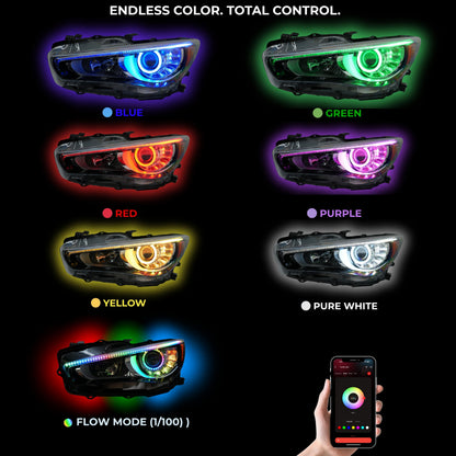 Infiniti Q50 Multicolor Flow DRL Boards (2014-2024) - F5 | A20 | P2   - BX1-F5 | B14 | A20 | P2   - BX1-  DRIVEN - 9