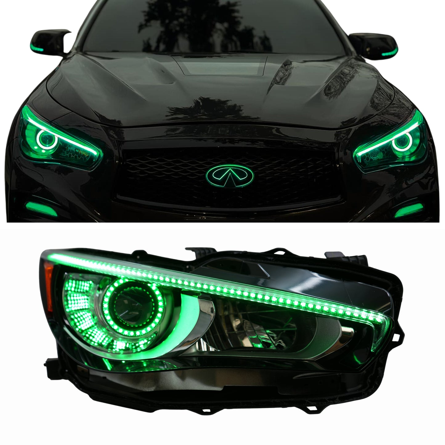 Infiniti Q50 Multicolor Flow DRL Boards (2014-2024) - F5 | A20 | P2   - BX1-F5 | B14 | A20 | P2   - BX1-  DRIVEN - 1