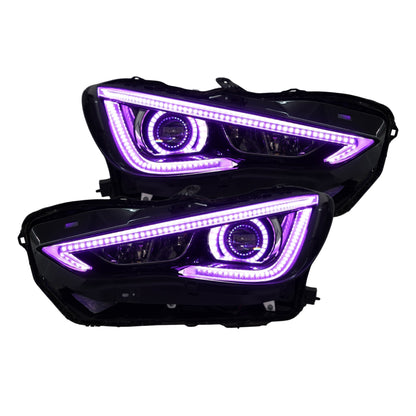 Infiniti Q60 DRL Boards (Multicolor Flow) 2016-2022 - S6 | A21 | P2   - BX12-S6 | B13 | A22 | P2   - BX12-  DRIVEN - 11