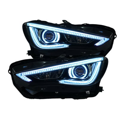 Infiniti Q60 Multicolor Flow DRL Boards (2016-2022) - S6 | A21 | P2   - BX12-  DRIVEN - 12