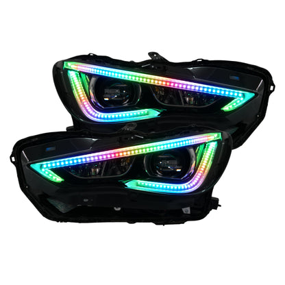 Infiniti Q60 Multicolor Flow DRL Boards (2016-2022) - S6 | A21 | P2   - BX12-  DRIVEN - 7