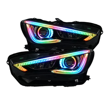 Infiniti Q60 DRL Boards (Multicolor Flow) 2016-2022 - S6 | A21 | P2   - BX12-S6 | B13 | A22 | P2   - BX12-  DRIVEN - 14