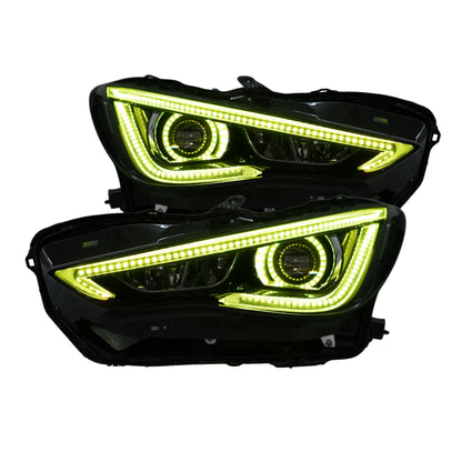 Infiniti Q60 DRL Boards (Multicolor Flow) 2016-2022 - S6 | A21 | P2   - BX12-S6 | B13 | A22 | P2   - BX12-  DRIVEN - 9