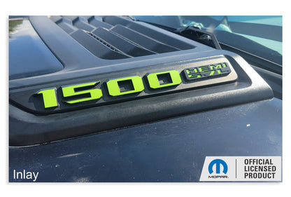 1500 HEMI 5.7L Sport Performance Hood Emblem Overlay Decals - Ram19:HEMI57-B-SportHood-01-  DRIVEN - 3