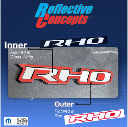 RHO Tailgate Emblem Overlay Decal - 2025-20206 Ram 1500 RHO - sku-46951941832891-  DRIVEN - 2