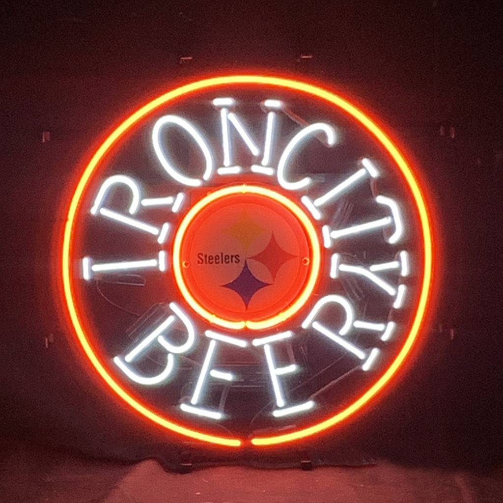Iron City Beer Pittsburgh Steelers Neon Signs Light - ME792-  DRIVEN - 1