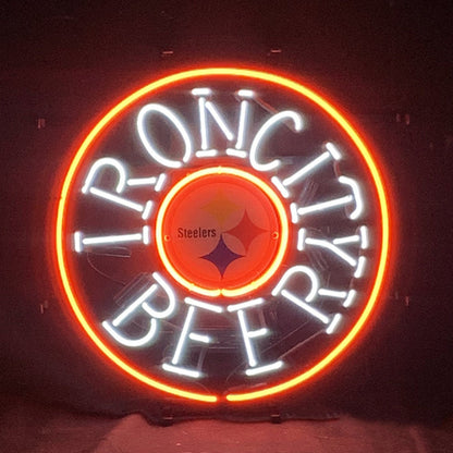 Iron City Beer Pittsburgh Steelers Neon Signs Light - ME792-  DRIVEN - 1