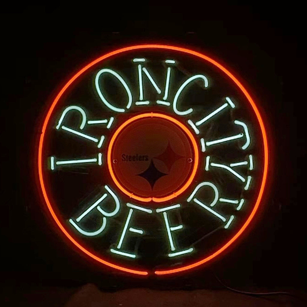 Iron City Beer Pittsburgh Steelers Neon Signs Light - ME792-  DRIVEN - 2