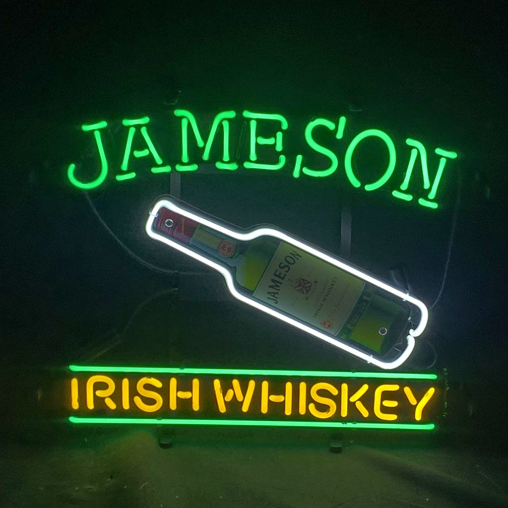 Jameson Irish Whiskey with Bottle Neon Light Sign - ME713-  DRIVEN - 2