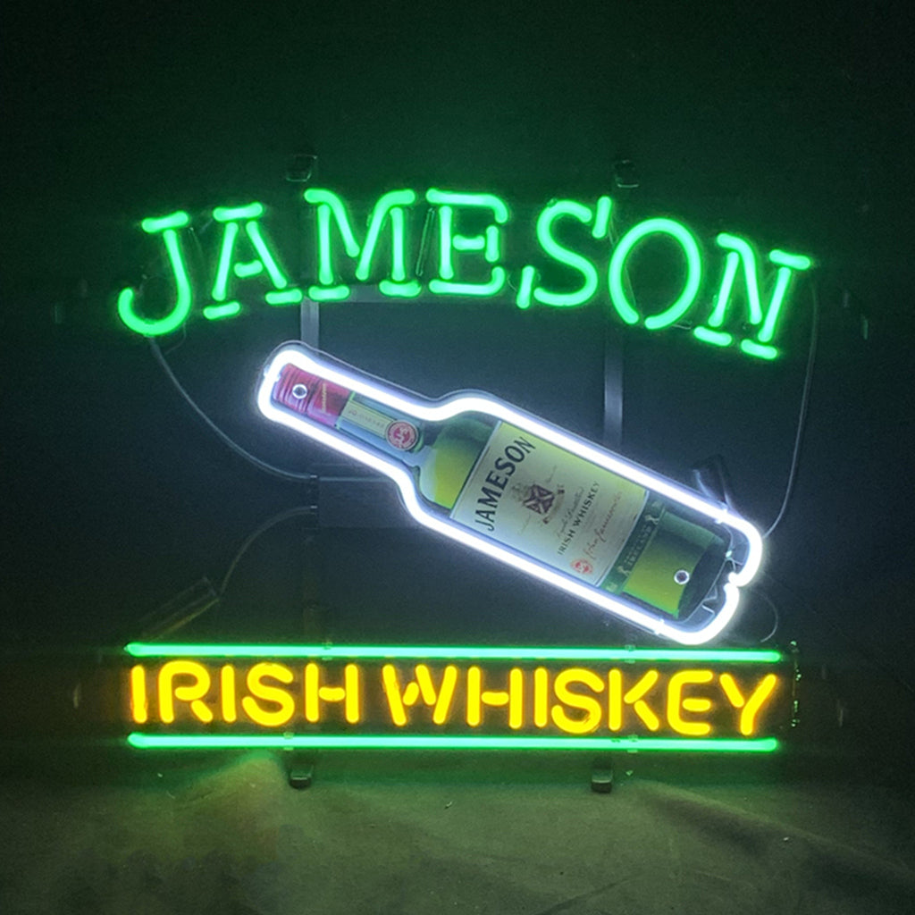 Jameson Irish Whiskey with Bottle Neon Light Sign - ME713-  DRIVEN - 1