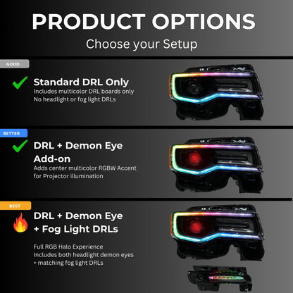 Jeep Grand Cherokee Multicolor DRL Boards (2014-2021) - F23 | A20 | P2   - BX1-F23 | F22 | A20 | P2   - BX4-F23 | E1 | A20 | A11 | P2   - BX4-F20 | E1 | A12 | P2   - BX4-F20 | A12 | P2   - BX1-  DRIVEN - 13